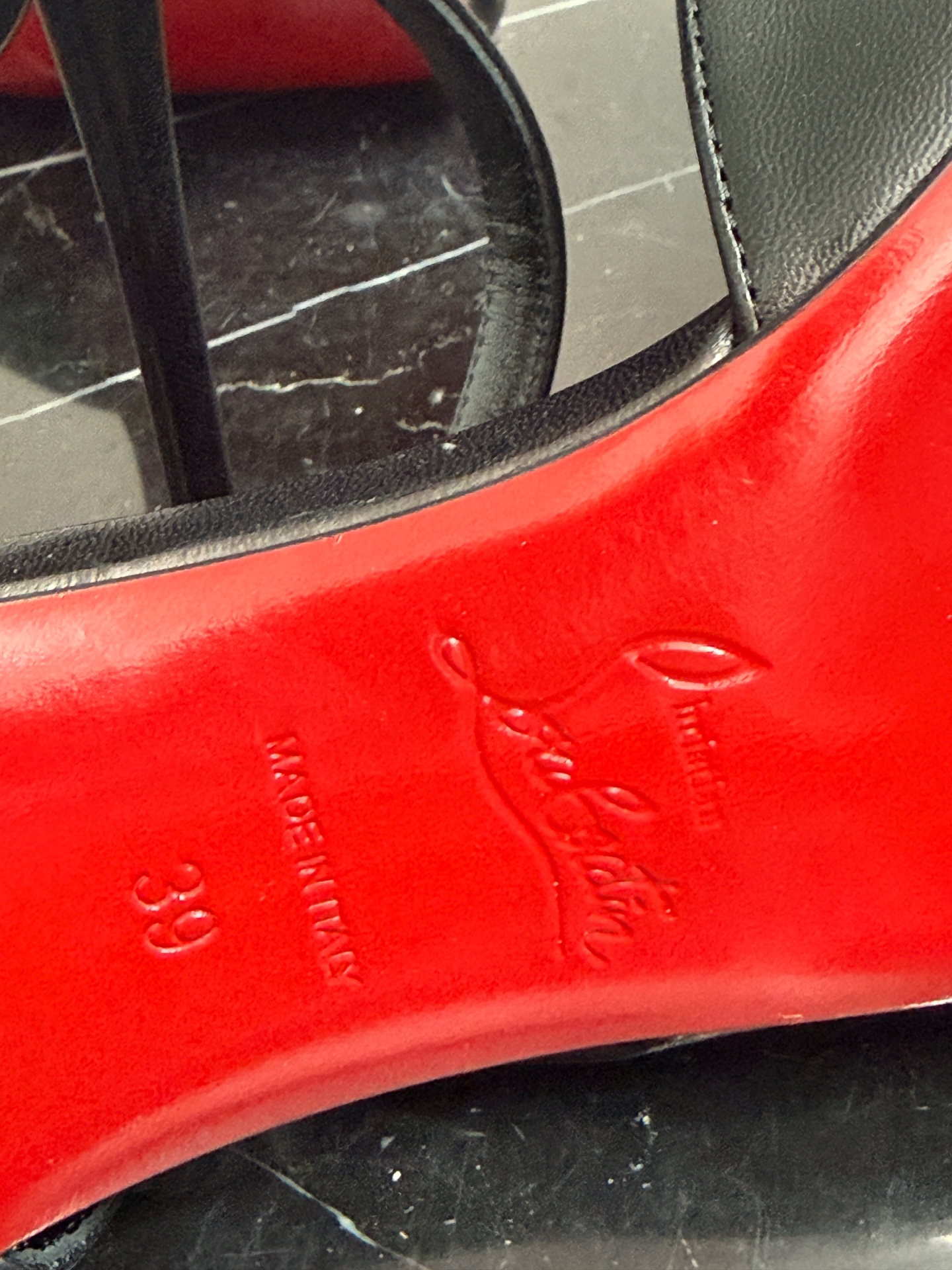 Christian Louboutin Sole Stamp Detail