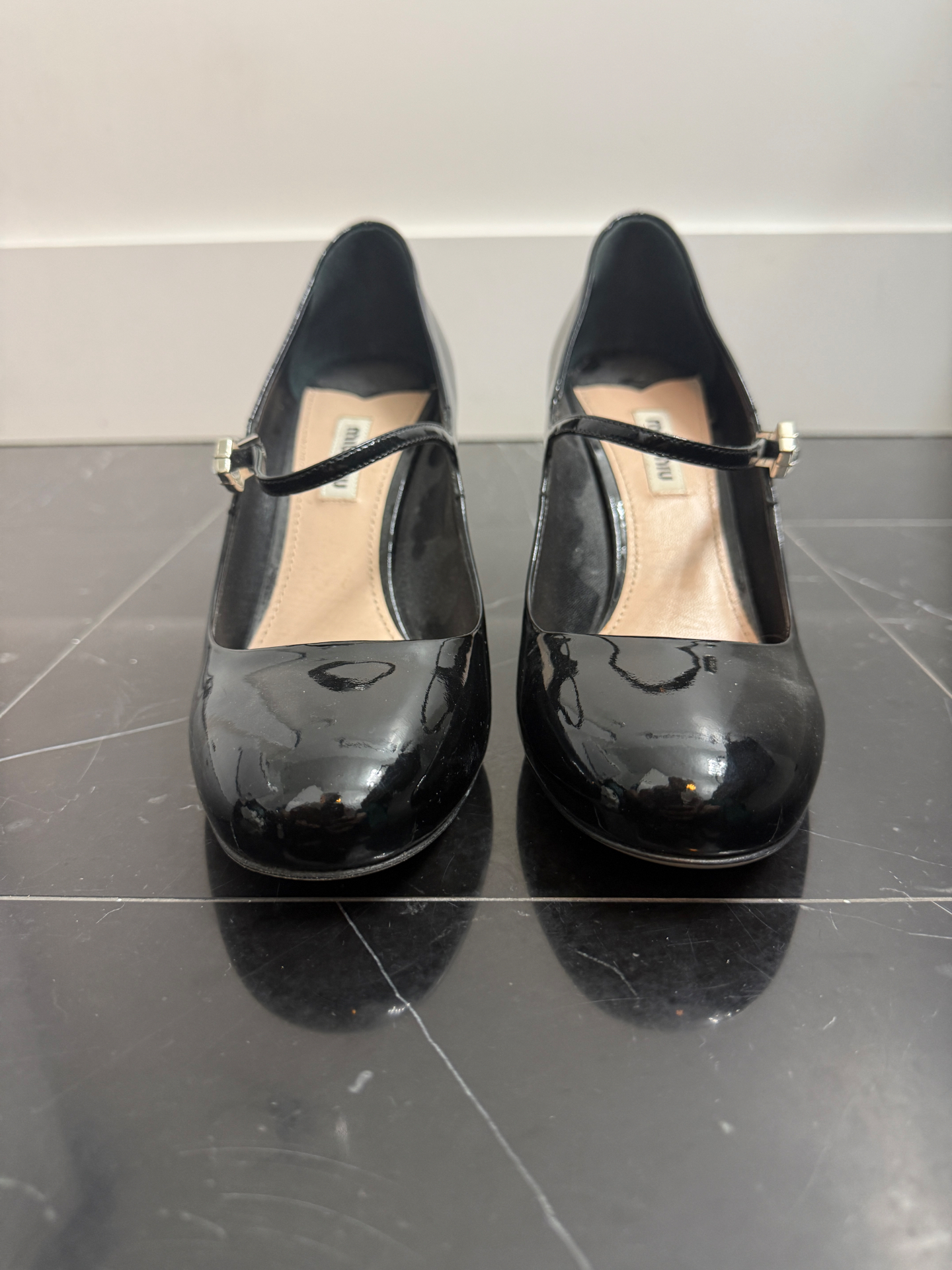 Miu Miu Patent Leather Mary Jane Pumps
