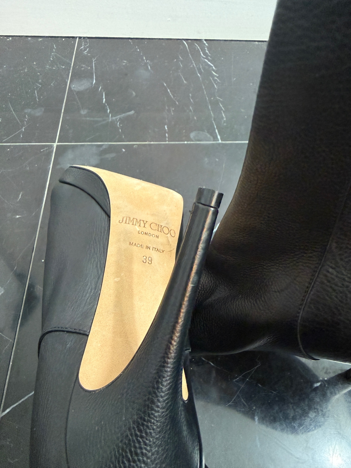 Jimmy Choo Sole Stamp Detail