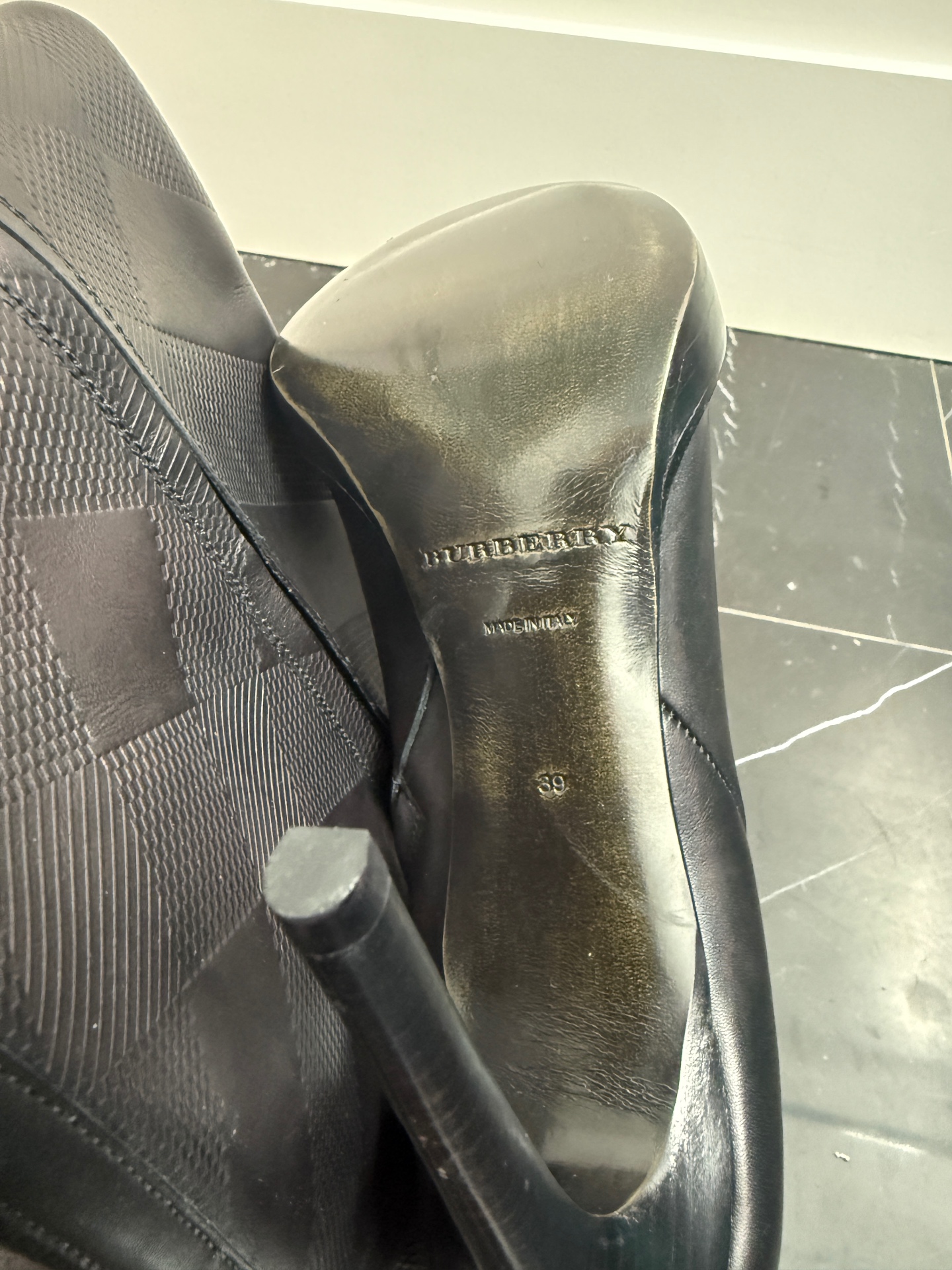 Burberry Sole Stamp Detail