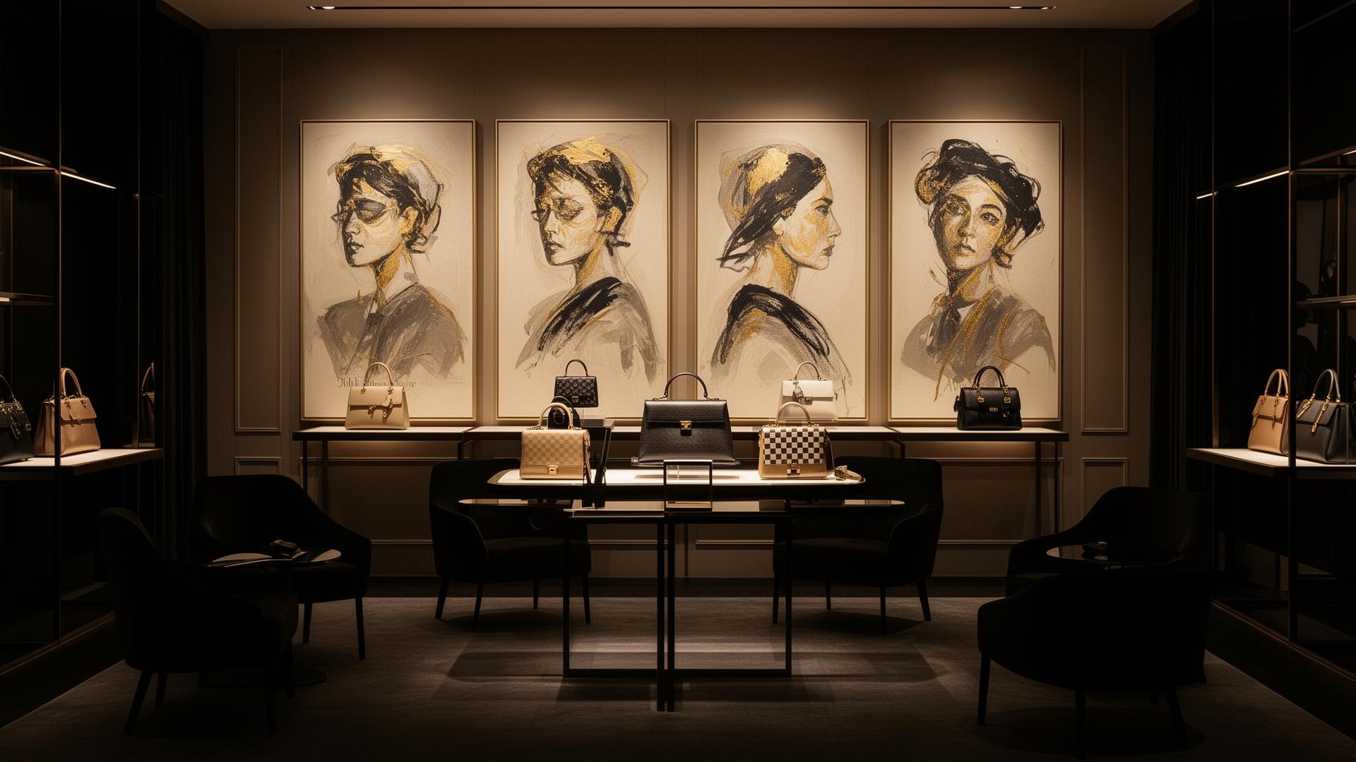 Private gallery interior with soft natural light